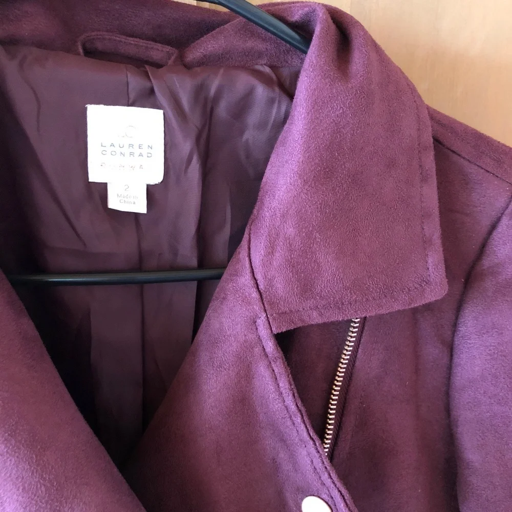 Lauren‎ Conrad Suede Moto Jacket